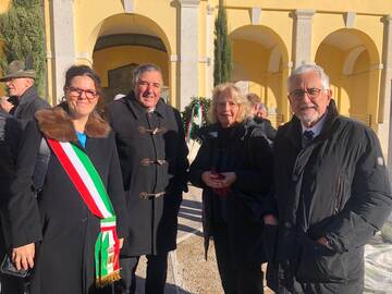 Ricordata al famedio la figura del senatore Spagnolli