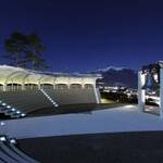 Immagine: Campana dei caduti blu durante la notte blu