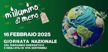 Domenica 16 febbraio torna “M’illumino di meno”