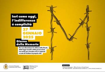 Giornata della memoria 2025: domani, mercoledì 15 gennaio il primo appuntamento